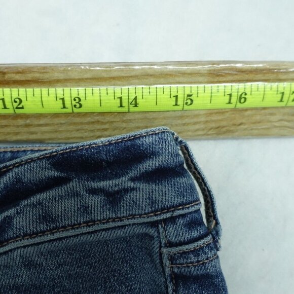 Articles of Society Straight Leg Jeans Women's Size 28 Blue Cotton Distressed - Picture 2 of 14